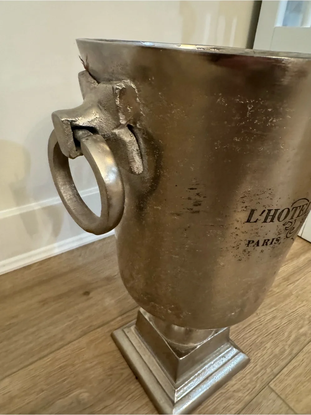 L'Hotel DuMont Paris Aluminum Champagne Stand Chiller Ice Bucket